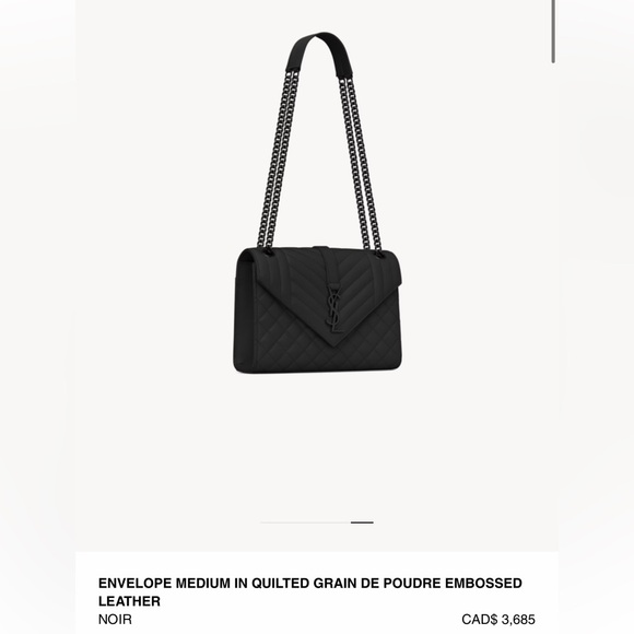 YSL Yves Saint Laurent Envelope medium quilted leather bag - Picture 7 of 7